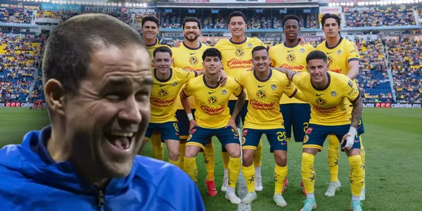 Jardine y jugadores del América / Foto: MEXSPORT