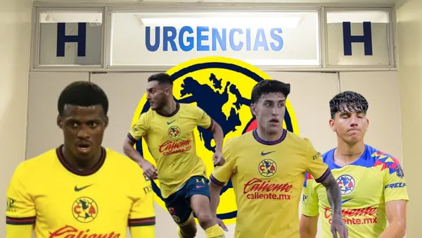 Javairo Dilrosun, Sebastián Cáceres, Alejandro Zendejas y Kevin Álvarez (fuente: Club América)