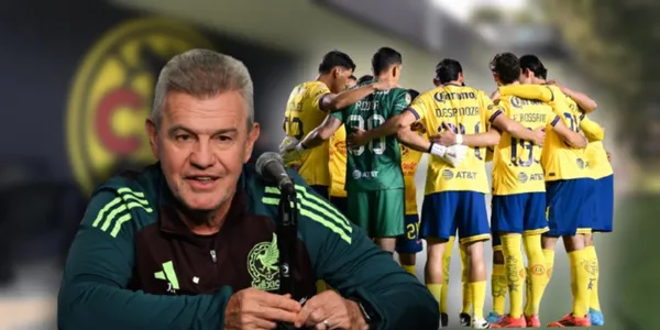 Javier Aguirre y jugadores del América (Fuente: MEXSPORT)