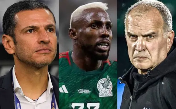 Jimmy Lozano, Julián Quiñones y Marcelo Bielsa.