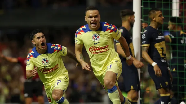 Jonathan Rodríguez vs Pumas - Foto: EFE