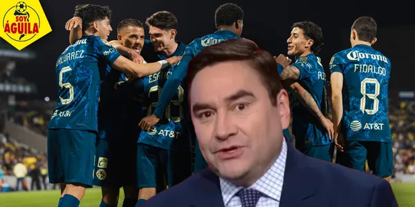 Jorge Pietrasanta y jugadores del América (Fuente: MEXSPORT)