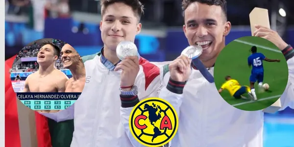 Juan Celaya y Osmar Olvera con medalla olímpica