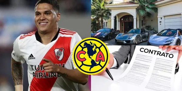 Juan Fernando Quintero se despidió del equipo de River Plate, por lo que se encuentra libre de negociar su llegada