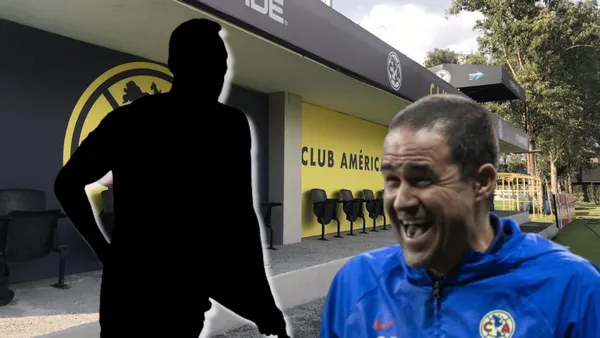 Jugador anónimo del América con André Jardine