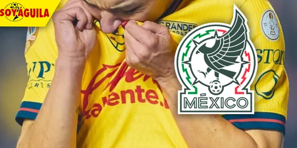 Jugador del América besando el escudo del equipo (Fuente: MEXSPORT)