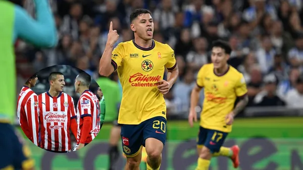 Jugadores Chivas y América (Foto tomada de: MexSport)