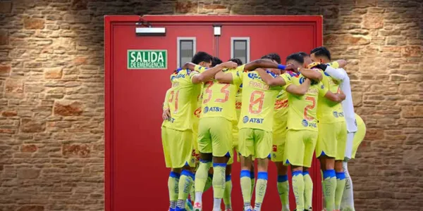 Jugadores de América en la puerta de salida/FOTO: SportsMedia