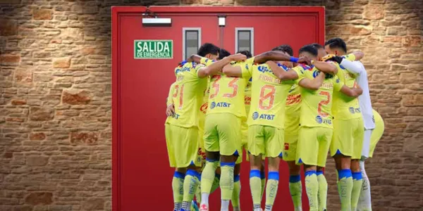 Jugadores de América en la puerta/FOTO: Récord
