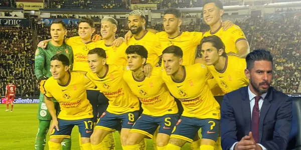 Jugadores de América y Márquez Lugo/FOTO: x América