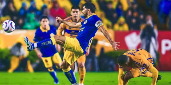 Jugadores de América y Tigres (Fuente: MEXSPORT)
