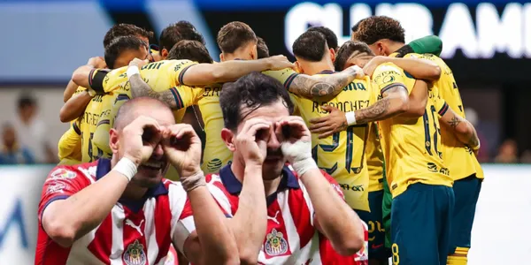 Jugadores de Chivas y Club América (Fuente: MEXSPORT)