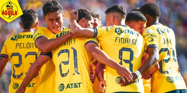 Jugadores de Club América (Fuente: MEXSPORT)