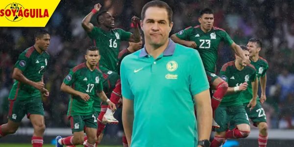Jugadores de México y André Jardine (Fuente: MEXSPORT)