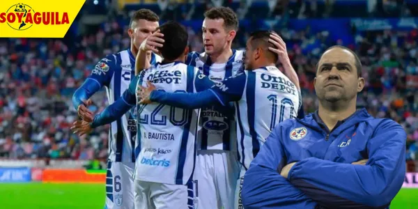 Jugadores de Pachuca y André Jardine (Fuente: Nación Fútbol)
