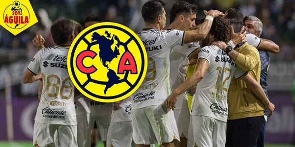 Jugadores de Pumas festejando un gol (Fuente: MEXSPORT)