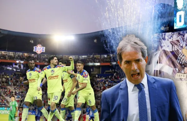 Jugadores del América celebrando y Guillermo Almada/ Foto EFE.