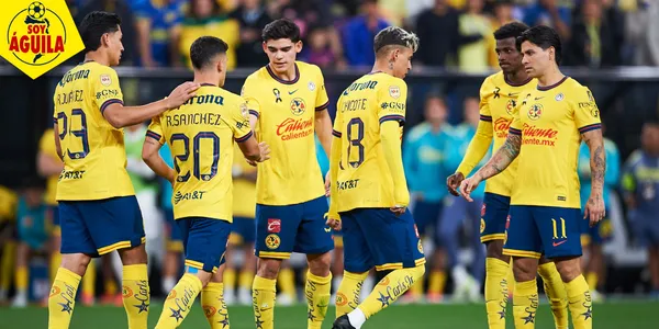 Jugadores del América en el amistoso ante Inter Miami (Fuente: MEXSPORT)