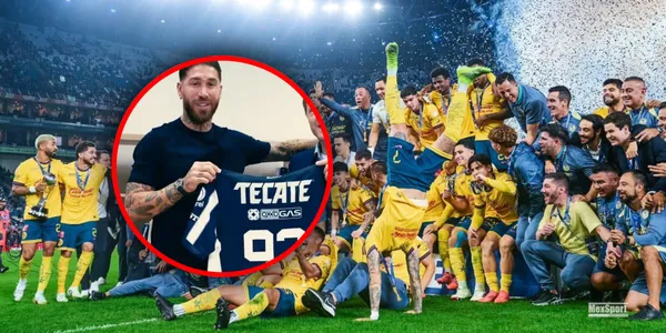 Jugadores del América festejando un título (Fuente: MEXSPORT)