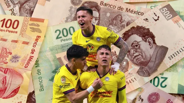 Jugadores del América (Foto tomada de: Wise/MexSport)