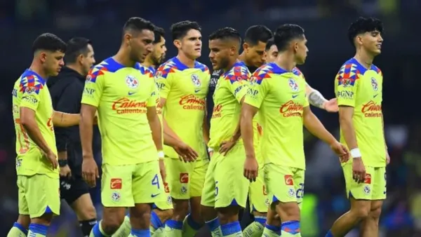 Jugadores del América luego de una derrota