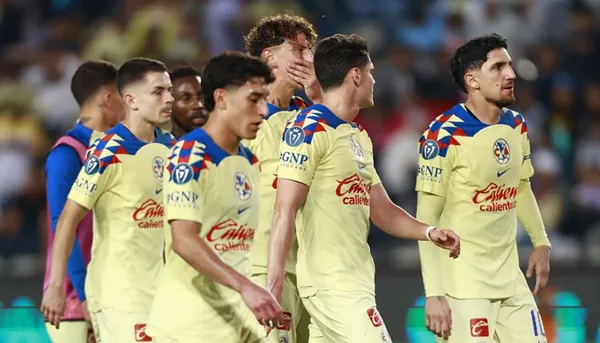 Jugadores del América tras perder vs Pachuca
