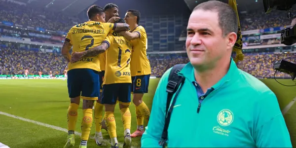 Jugadores del América y André Jardine (Fuente: MEXSPORT)