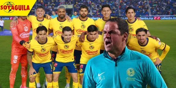 Jugadores del América y André Jardine (Fuente: MEXSPORT)