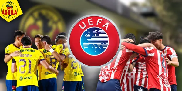 Jugadores del América y jugadores de Chivas (Fuente: MEXSPORT)