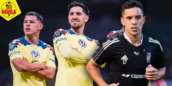 Jugadores del América y Leo Fernández (Fuente: MEXSPORT)