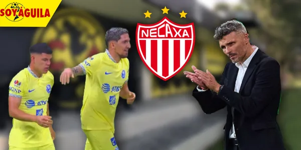 Jugadores del América y Tano Ortiz (Fuente: MEXSPORT)