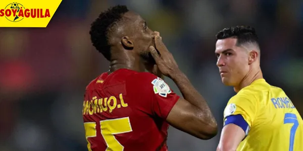 Julián Quiñones y CR7 (Fuente: MEXSPORT)