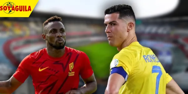 Julián Quiñones y Cristiano Ronaldo (Fuente: MEXSPORT)