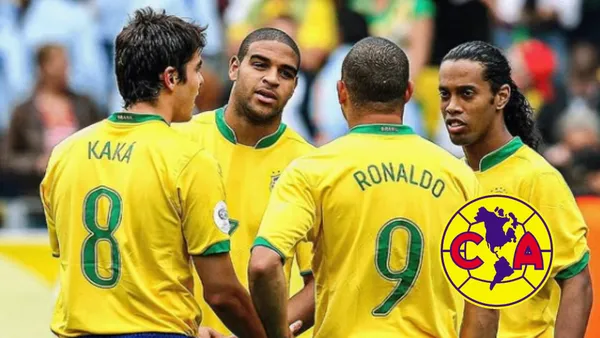 Kaká, Adriano, Ronaldo y Ronaldinho - Foto: Captura de pantalla