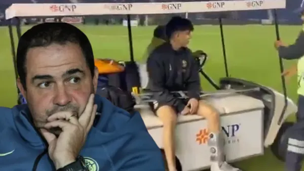 Kevin Álvarez en el carrito de las desgracias - Foto: Captura de pantalla