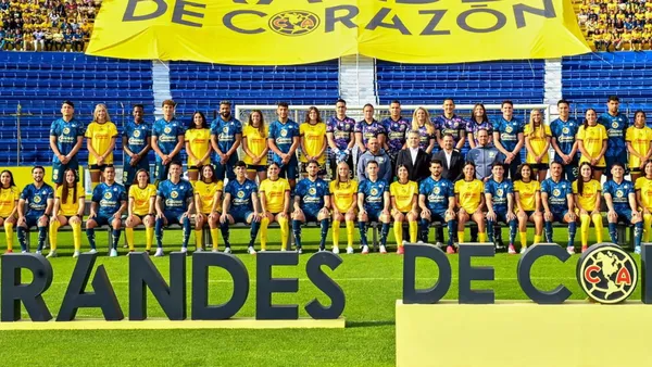 La foto oficial del América Femenil y Varonil - Foto: X