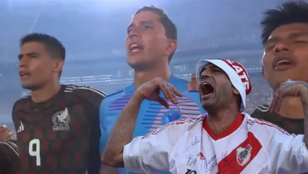 La Selección Mexicana en el Monumental - Foto: Captura de pantalla