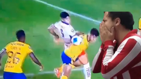 La supuesta mano de Sebastián Cáceres - Foto: Captura de pantalla