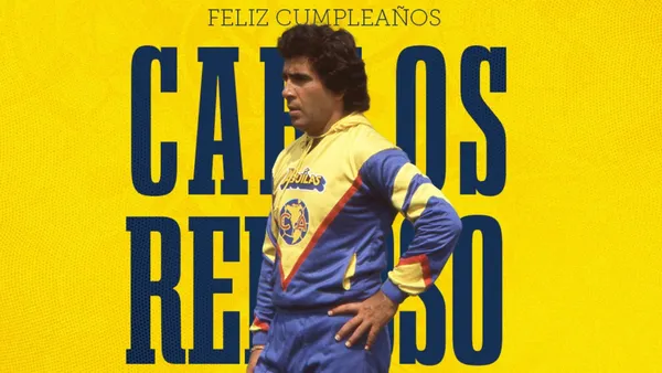 La tarjeta de cumpleaños del Club América a Carlos Reinoso - Foto: X (@ClubAmerica)