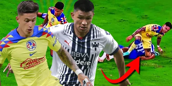 Lamentablemente el extremo uruguayo salió lesionado en la segunda parte.