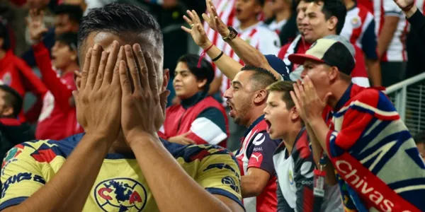 Lamento de jugador del América y afición de Chivas / Foto: GROK y MEXSPORT
