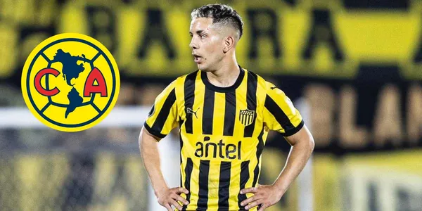 Leo Fernández y el escudo de América/FOTO: infobae