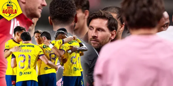 Lionel Messi durante duelo con el América (Fuente: MEXSPORT)