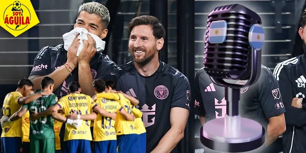 Lionel Messi riéndose tras el empate del América e Inter Miami (Fuente: MEXSPORT)