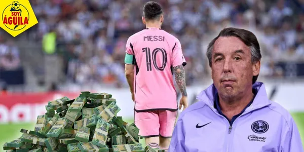 Lionel Messi y Emilio Azcárraga (Fuente: MEXSPORT)