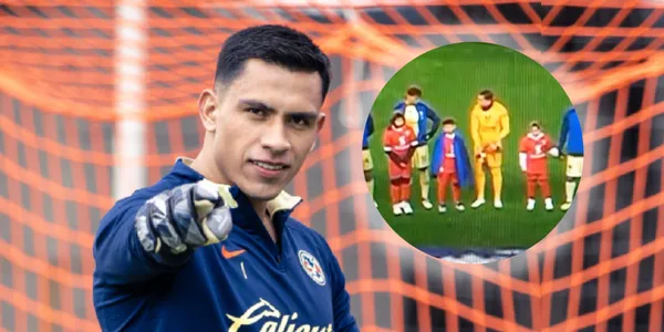 Luis Ángel Malagón cubrió a un niño con su chaqueta como Bellingham