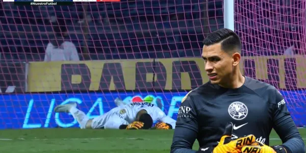 Malagón en su error vs Rayados/ FOTO: Nación Fútbol