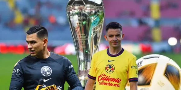 Malagón y Fidalgo con el Trofeo de la Liga MX/FOTO: Luz Noticias