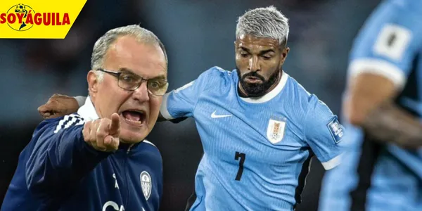 Marcelo Bielsa y Rodrigo Aguirre (Fuente: Claro Sports / El Comercio)