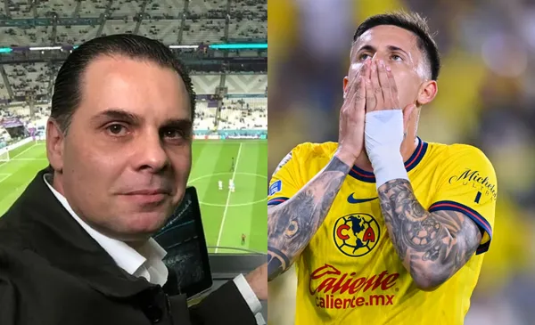 Martinoli en un juego del Mundial, a la derecha, Rodríguez sufre por falla (Fuente: Mexsports y X Martinoli)